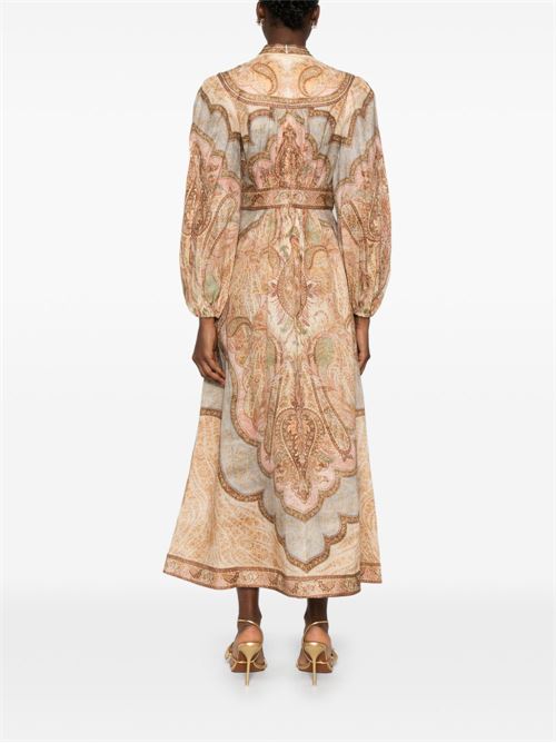 WANDERLUST LINEN MIDI DRESS