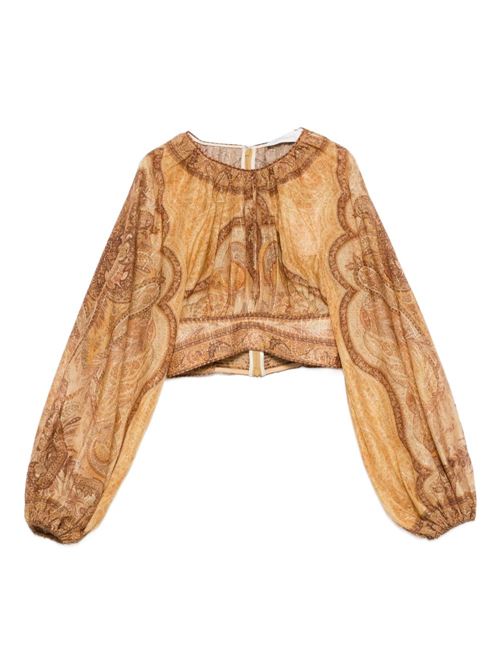 WANDERLUST COTTON AND SILK TOP