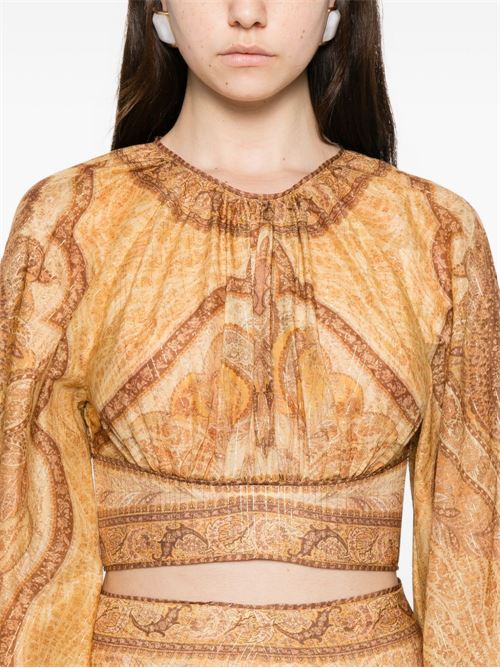 WANDERLUST COTTON AND SILK TOP