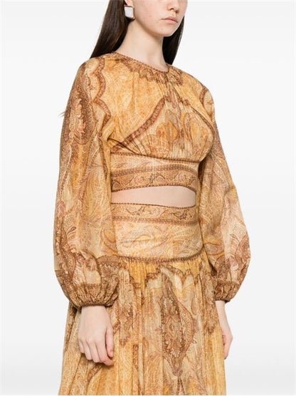 WANDERLUST COTTON AND SILK TOP
